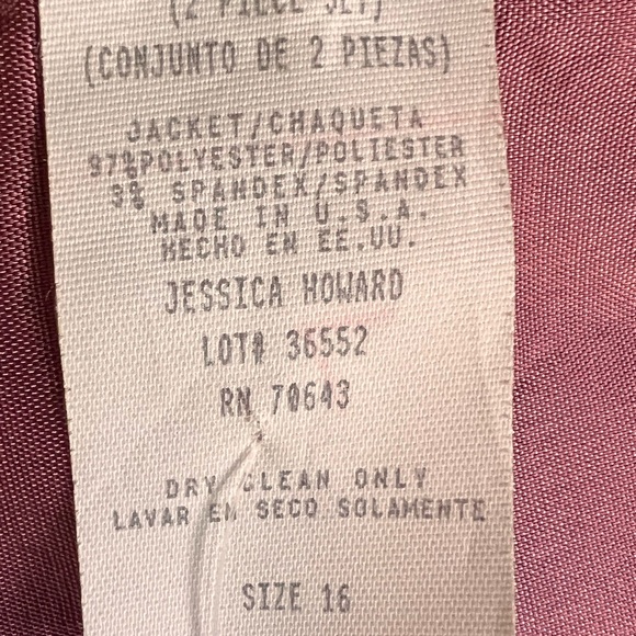 Jessica Howard Dusty Blue 2 Piece Skirt Suit - Picture 7 of 10